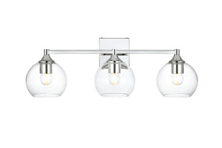Elegant Lighting - LD7308W25CH - Three Light Bath Sconce - Foster - Chrome and Clear