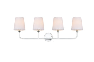 Elegant Lighting - LD7322W36CH - Four Light Bath Sconce - Colson - Chrome and Clear