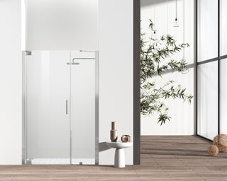 Elegant Lighting - SD404-4872BNK - Shower Door - Carson - Brushed Nickel