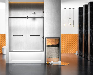 Elegant Lighting - TD222-6060MBK - Tub Door - Ross - Matte Black