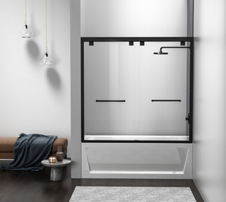 Elegant Lighting - TD333-6060MBK - Tub Door - Trenton - Matte Black