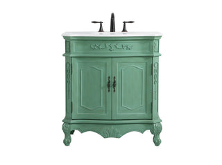 Elegant Lighting - VF10132VM-VW - Single Bathroom Vanity - Danville - Vintage mint