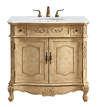 Elegant Lighting - VF10136AB-VW - Single Bathroom Vanity - Danville - Antique beige