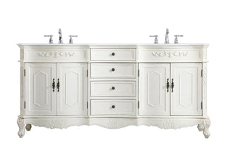 Elegant Lighting - VF10172DAW-VW - Double Bathroom Vanity - Danville - Antique white