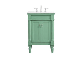 Elegant Lighting - VF13024VM-VW - Single Bathroom Vanity - Lexington - Vintage mint