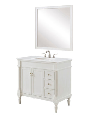 Elegant Lighting - VF13036AW-VW - Single Bathroom Vanity - Lexington - Antique white