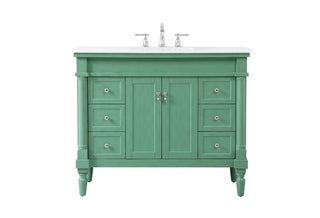 Elegant Lighting - VF13042VM-VW - Single Bathroom Vanity - Lexington - Vintage mint