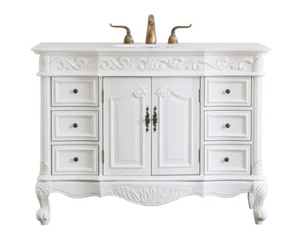 Elegant Lighting - VF38848AW-VW - Single Bathroom Vanity - Oakland - Antique white