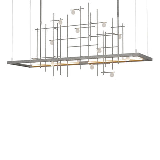 Hubbardton Forge - 139752-LED-SHRT-20-YG0500 - Spring LED Pendant - Four Seasons - Natural Iron