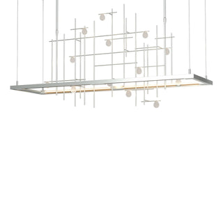 Hubbardton Forge - 139752-LED-SHRT-82-YG0500 - Spring LED Pendant - Four Seasons - Vintage Platinum