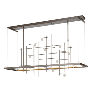 Hubbardton Forge - 139752-LED-STND-14-YG0500 - Spring LED Pendant - Four Seasons - Oil Rubbed Bronze