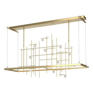 Hubbardton Forge - 139752-LED-STND-86-YG0500 - Spring LED Pendant - Four Seasons - Modern Brass