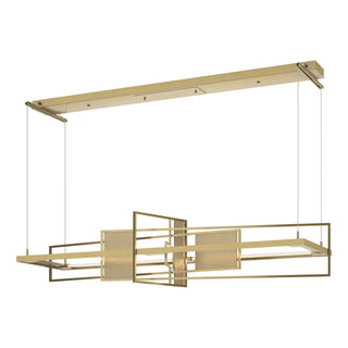 Hubbardton Forge - 139754-LED-STND-86-84 - Summer LED Pendant - Four Seasons - Modern Brass
