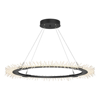 Hubbardton Forge - 139772-LED-STND-10 - Anemone Circular LED Pendant - Anemone - Black