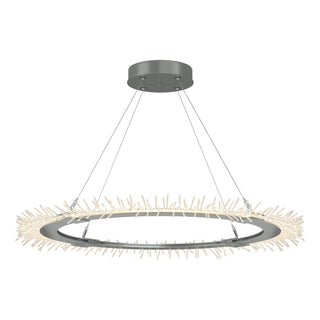 Hubbardton Forge - 139772-LED-STND-82 - Anemone Circular LED Pendant - Anemone - Vintage Platinum
