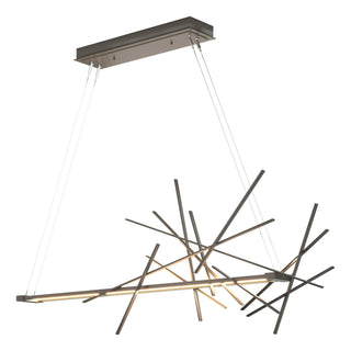 Hubbardton Forge - 139778-LED-STND-07 - Cascade LED Pendant - Cascade - Dark Smoke