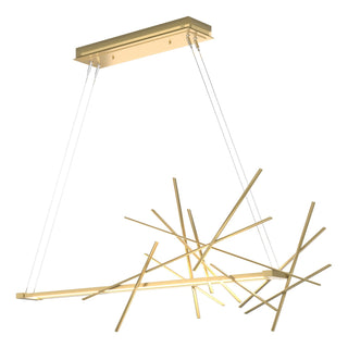 Hubbardton Forge - 139778-LED-STND-86 - Cascade LED Pendant - Cascade - Modern Brass