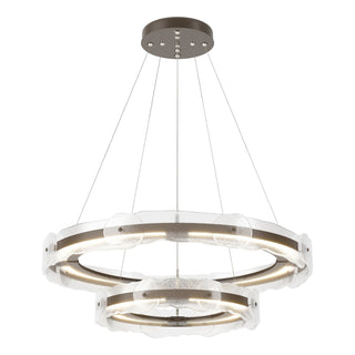 Hubbardton Forge - 139782-LED-STND-05-ZM0598 - Solstice LED Tiered Pendant - Solstice - Bronze