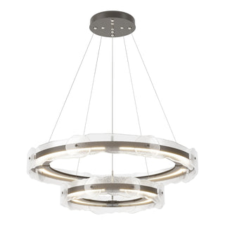 Hubbardton Forge - 139782-LED-STND-07-ZM0598 - Solstice LED Tiered Pendant - Solstice - Dark Smoke