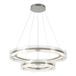 Hubbardton Forge - 139782-LED-STND-82-ZM0598 - Solstice LED Tiered Pendant - Solstice - Vintage Platinum