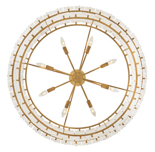 Simone LED Chandelier in Burnished Gold