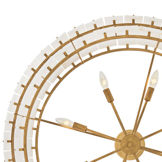 Simone LED Chandelier in Burnished Gold