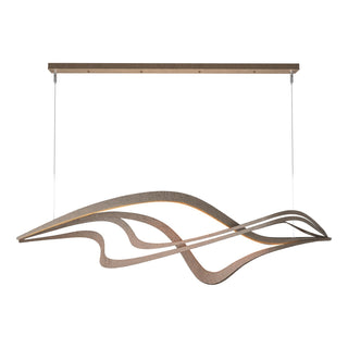Hubbardton Forge - 139905-LED-STND-05 - Crossing Waves LED Pendant - Crossing Waves - Bronze