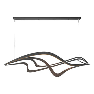 Hubbardton Forge - 139905-LED-STND-10 - Crossing Waves LED Pendant - Crossing Waves - Black