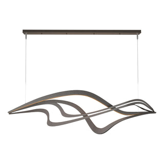 Hubbardton Forge - 139905-LED-STND-14 - Crossing Waves LED Pendant - Crossing Waves - Oil Rubbed Bronze
