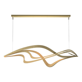 Hubbardton Forge - 139905-LED-STND-86 - Crossing Waves LED Pendant - Crossing Waves - Modern Brass