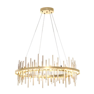 Hubbardton Forge - 139910-LED-STND-85-86 - Cityscape Circular LED Pendant - Cityscape - Sterling