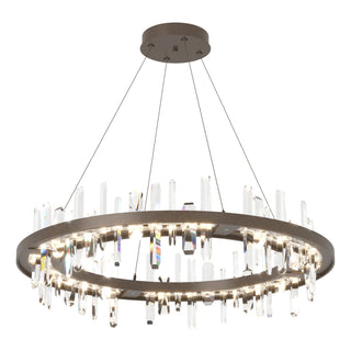 Hubbardton Forge - 139915-LED-STND-05-CR - Solitude Circular LED Pendant - Solitude - Bronze