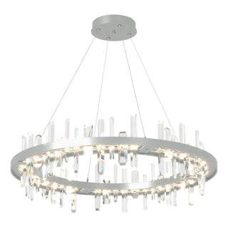Hubbardton Forge - 139915-LED-STND-82-CR - Solitude Circular LED Pendant - Solitude - Vintage Platinum