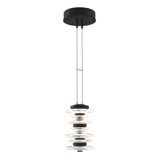 Hubbardton Forge - 139973-LED-STND-10 - Cairn Large Mini Pendant - Cairn - Black