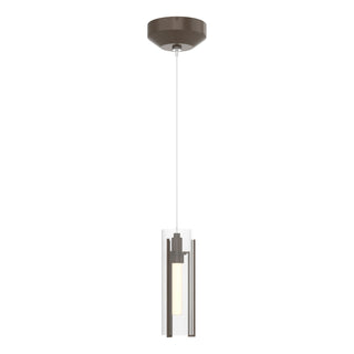Hubbardton Forge - 161180-SKT-STND-05-ZM0065 - Exos Glass Low Voltage Mini Pendant - Exos Glass - Bronze