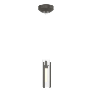 Hubbardton Forge - 161180-SKT-STND-07-ZM0065 - Exos Glass Low Voltage Mini Pendant - Exos Glass - Dark Smoke
