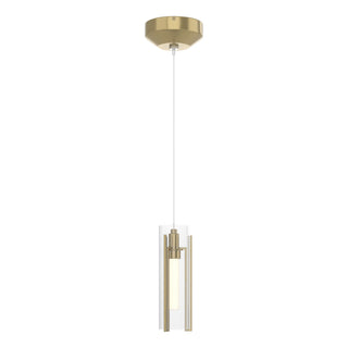 Hubbardton Forge - 161180-SKT-STND-86-ZM0065 - Exos Glass Low Voltage Mini Pendant - Exos Glass - Modern Brass