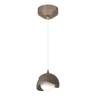 Hubbardton Forge - 161183-SKT-STND-05-07-GG0711 - Brooklyn Double Shade Low Voltage Mini Pendant - Brooklyn - Bronze