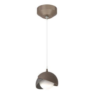 Hubbardton Forge - 161183-SKT-STND-05-20-GG0711 - Brooklyn Double Shade Low Voltage Mini Pendant - Brooklyn - Bronze