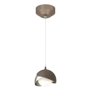 Hubbardton Forge - 161183-SKT-STND-05-85-GG0711 - Brooklyn Double Shade Low Voltage Mini Pendant - Brooklyn - Bronze