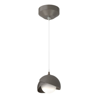 Hubbardton Forge - 161183-SKT-STND-07-14-GG0711 - Brooklyn Double Shade Low Voltage Mini Pendant - Brooklyn - Dark Smoke