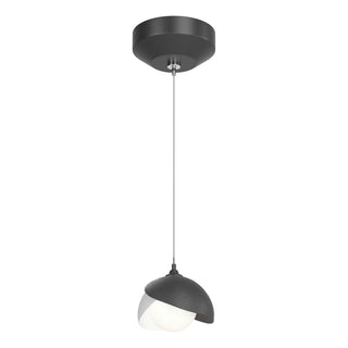 Hubbardton Forge - 161183-SKT-STND-10-02-GG0711 - Brooklyn Double Shade Low Voltage Mini Pendant - Brooklyn - Black