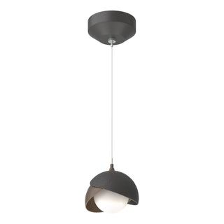 Hubbardton Forge - 161183-SKT-STND-10-05-GG0711 - Brooklyn Double Shade Low Voltage Mini Pendant - Brooklyn - Black