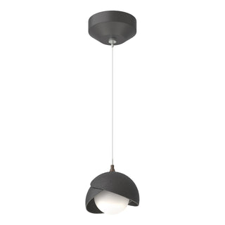 Hubbardton Forge - 161183-SKT-STND-10-10-GG0711 - Brooklyn Double Shade Low Voltage Mini Pendant - Brooklyn - Black