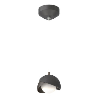 Hubbardton Forge - 161183-SKT-STND-10-14-GG0711 - Brooklyn Double Shade Low Voltage Mini Pendant - Brooklyn - Black