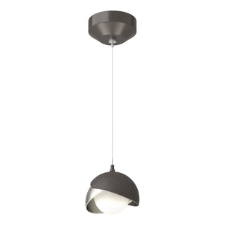 Hubbardton Forge - 161183-SKT-STND-14-85-GG0711 - Brooklyn Double Shade Low Voltage Mini Pendant - Brooklyn - Oil Rubbed Bronze