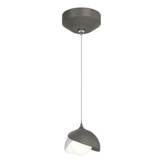 Hubbardton Forge - 161183-SKT-STND-20-02-GG0711 - Brooklyn Double Shade Low Voltage Mini Pendant - Brooklyn - Natural Iron