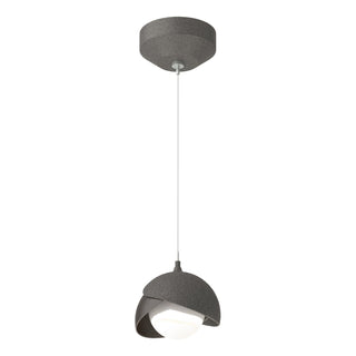 Hubbardton Forge - 161183-SKT-STND-20-14-GG0711 - Brooklyn Double Shade Low Voltage Mini Pendant - Brooklyn - Natural Iron
