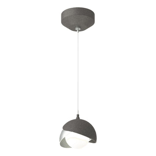 Hubbardton Forge - 161183-SKT-STND-20-82-GG0711 - Brooklyn Double Shade Low Voltage Mini Pendant - Brooklyn - Natural Iron