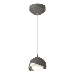 Hubbardton Forge - 161183-SKT-STND-20-85-GG0711 - Brooklyn Double Shade Low Voltage Mini Pendant - Brooklyn - Natural Iron